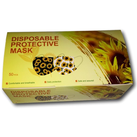 📦 REDUCED! DAISY Disposable Protective Masks (50) pcs. - Picture 2 of 6